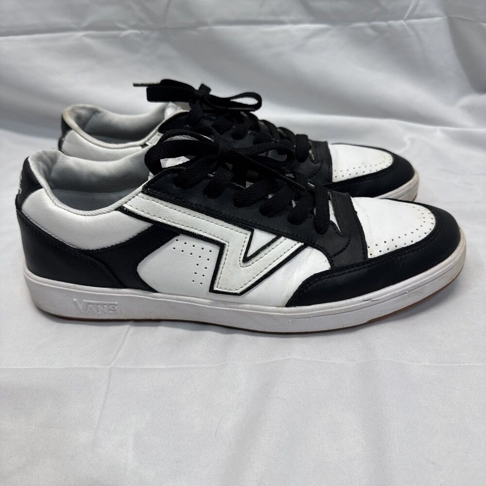 Vans Lowland Comfy Cush JMP R Court True White/Black Size Men's 11.5 Leather